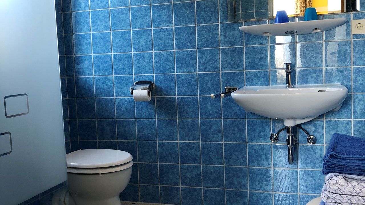 Ferienwohnung Riesenkopf Badezimmer mit Dusche / WC Badewanne Ferienwohnung Riesenkopf Badezimmer mit Dusche / WC Badewanne